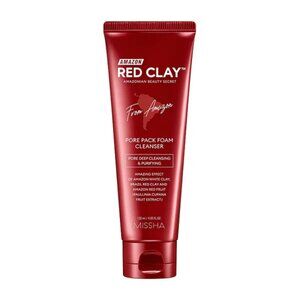 NEW Missha Amazon Red Clay Pore Pack Foam Cleanser | 120ml